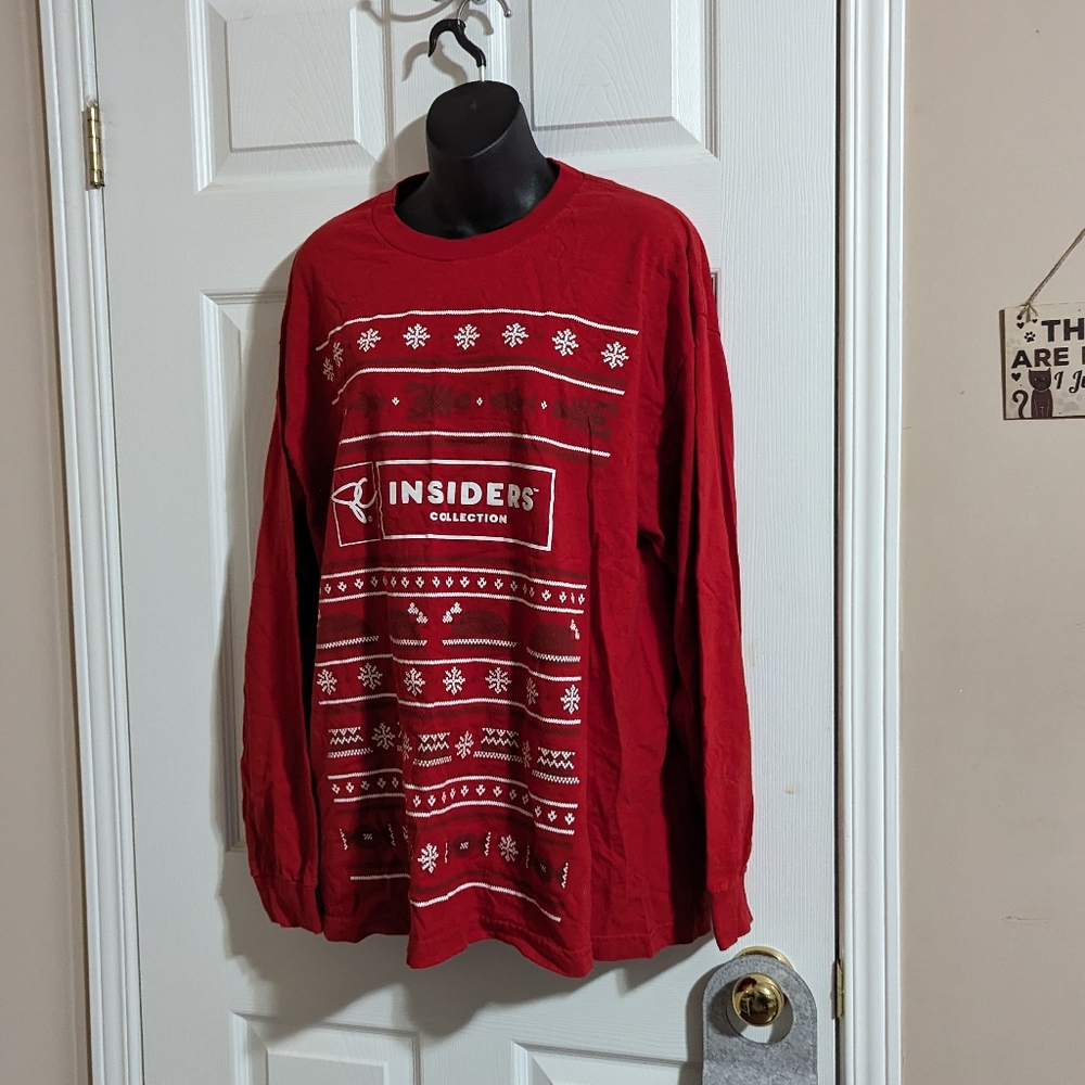 PC Insiders Holiday Crew Long Sleeve Shirt XL